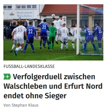 Die TA zum vergangenen Spieltag