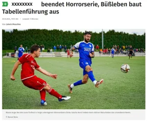 TA Erfurt mit Artikel zum Spieltag