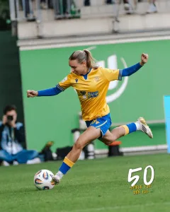 Emily Reske mit 50. Pflichtspieleinsatz + Tor