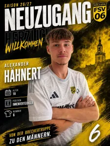 Ein paar Fragen an ....... den Neuzugang Alexander Hähnert