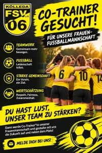 ⚽💛 Co-Trainer/in gesucht! 🖤💛